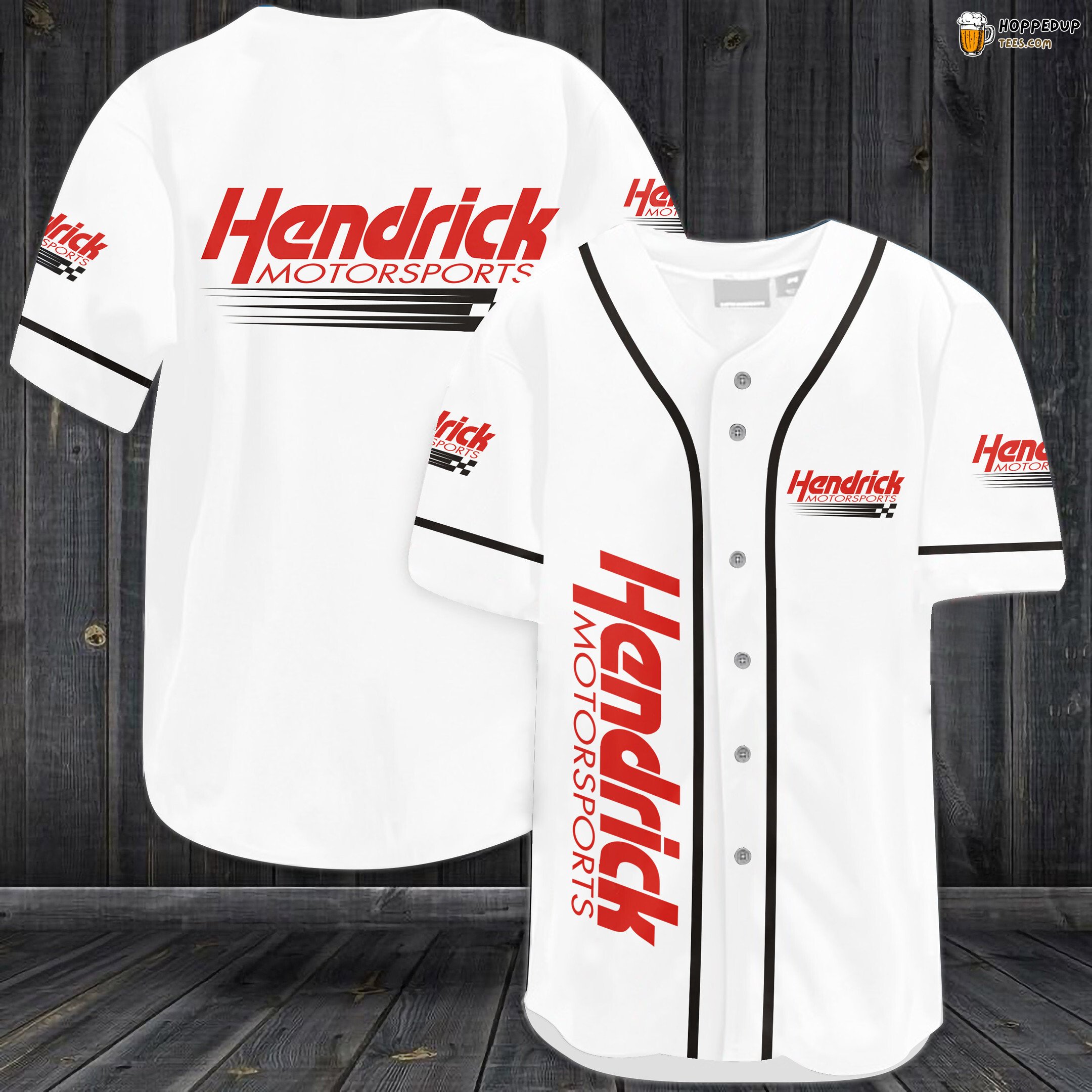 Hendrick Motorsports Car Team Baseball Jersey White Unisex Jersey Shirt