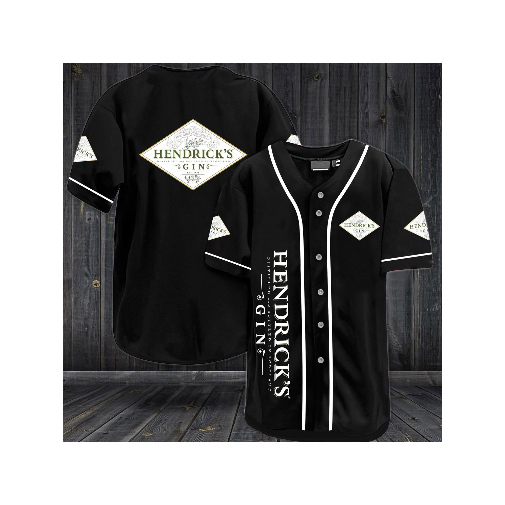Hendricks Gin Baseball Jersey for Beer Enthusiasts HU