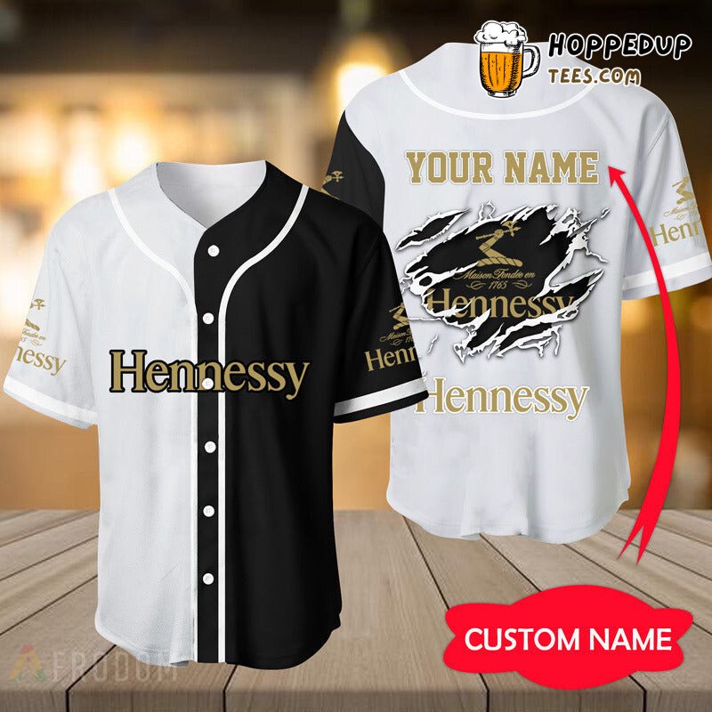 Hennessy Inspired Simple Design Baseball Jersey Unique Personalized Look