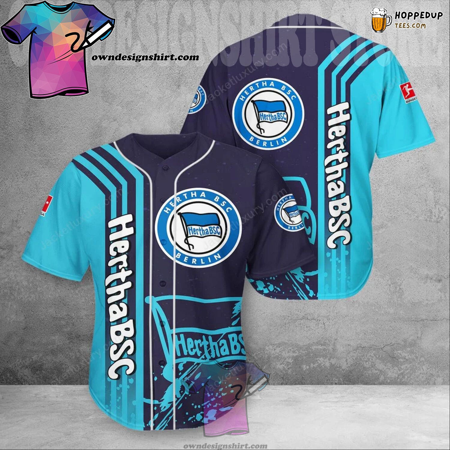 Hertha BSC UEFA Football Soccer Baseball Jersey Unisex Shirt