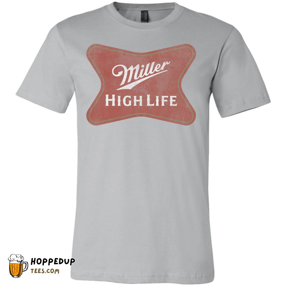 High Life Beer Soft Cross Silver Tee HU