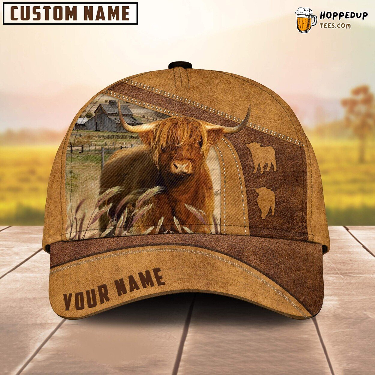 Highland Cattle Personalized Farm Baseball Cap Devoted Farmer Lover Highland Cattle Personalized Farm Baseball Cap Devoted Farmer Lover