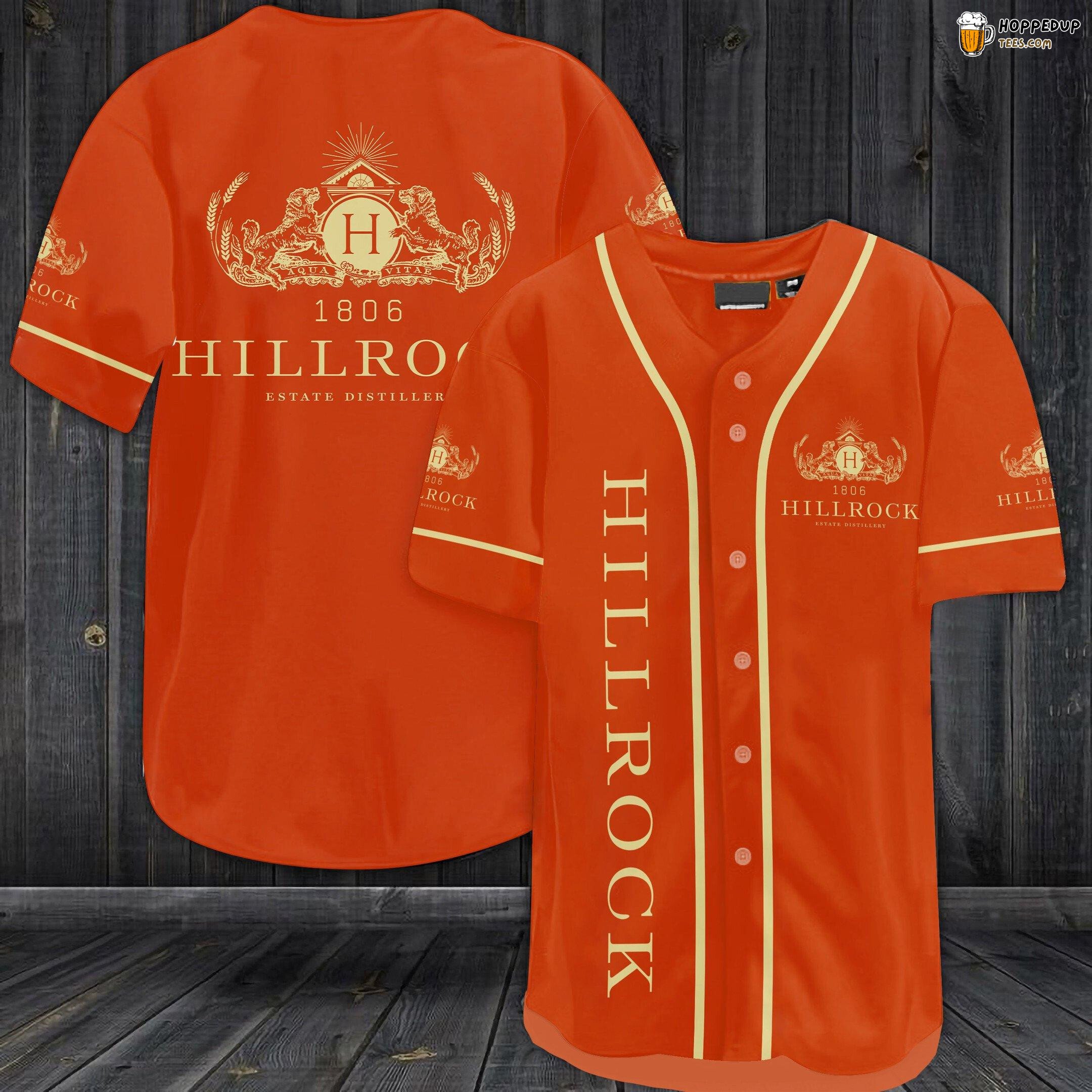 Hill Rock Distillery Unisex 3D Baseball Tee Jersey Rugged Taste