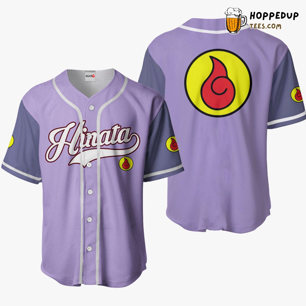 Hinata Hyuga Distinctive Anime Symbol Baseball Jersey Unique Design