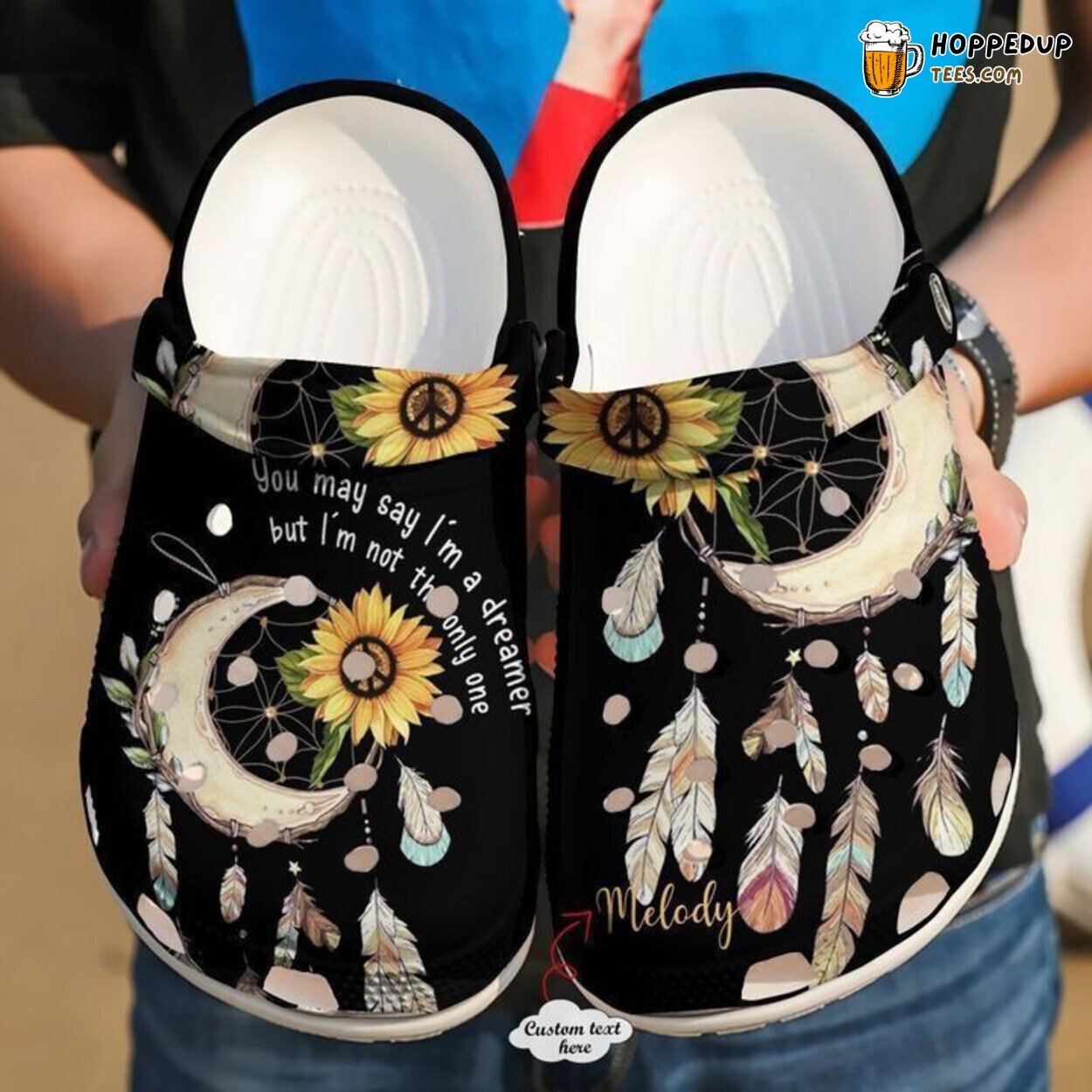 Hippie Dreamer Personalized Classic Comfortable Unique Design Clogs Shoes