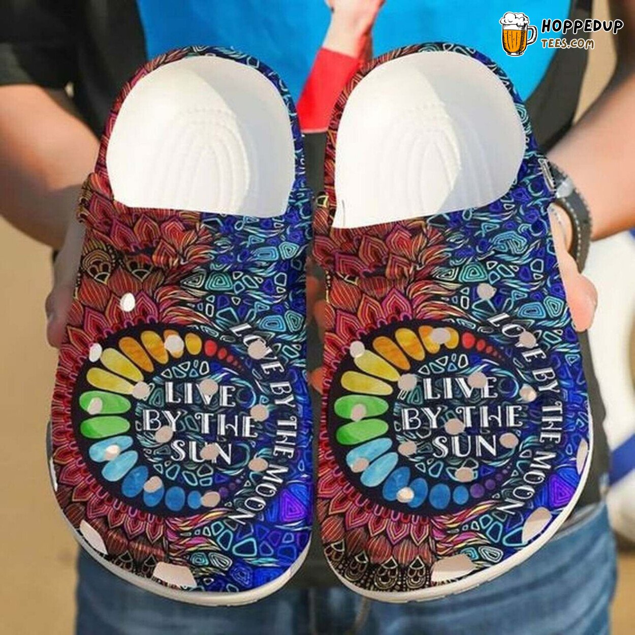 Hippie Live By The Sun 102 Lover Gift Comfort Clogs