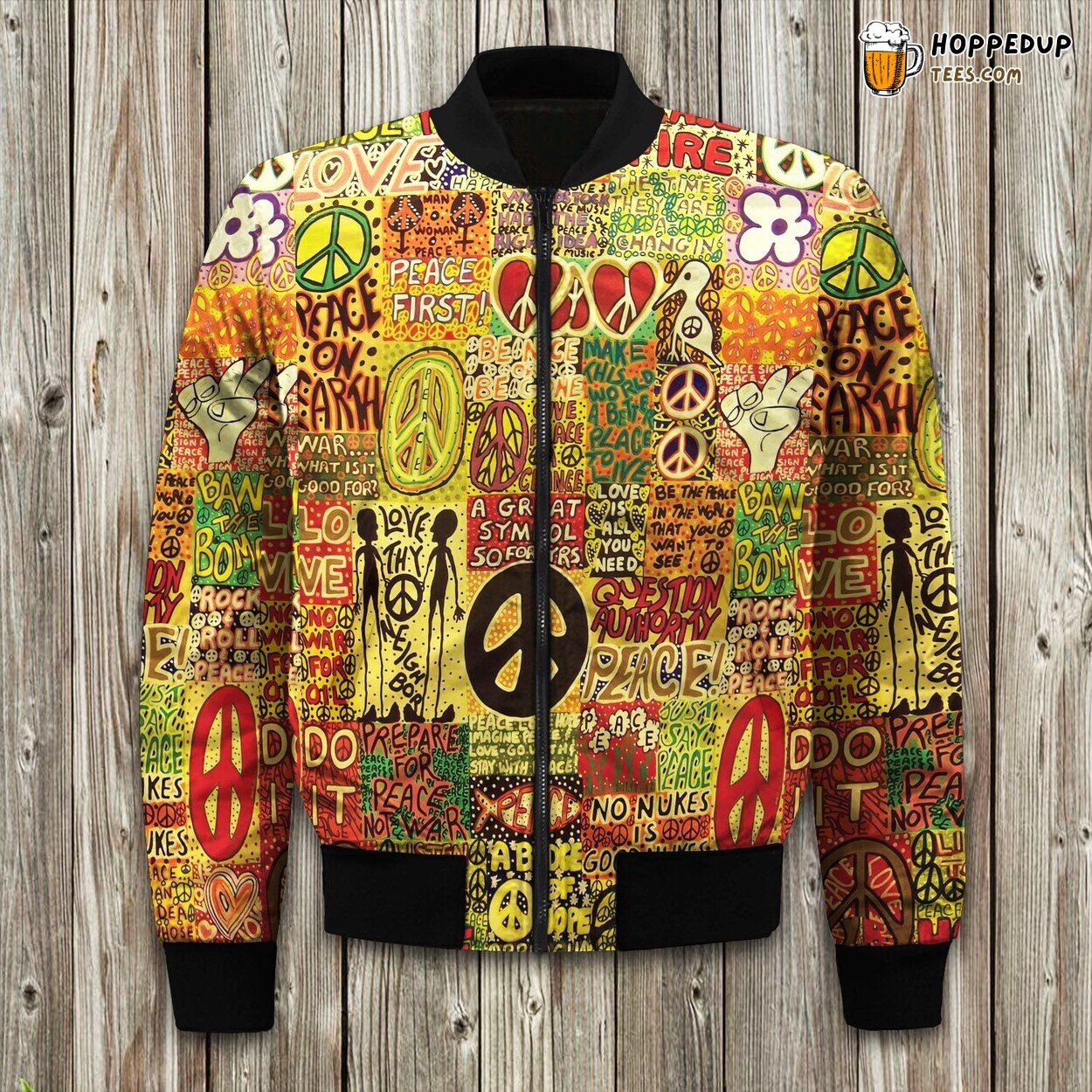 Hippie Peace First Bomber Jacket