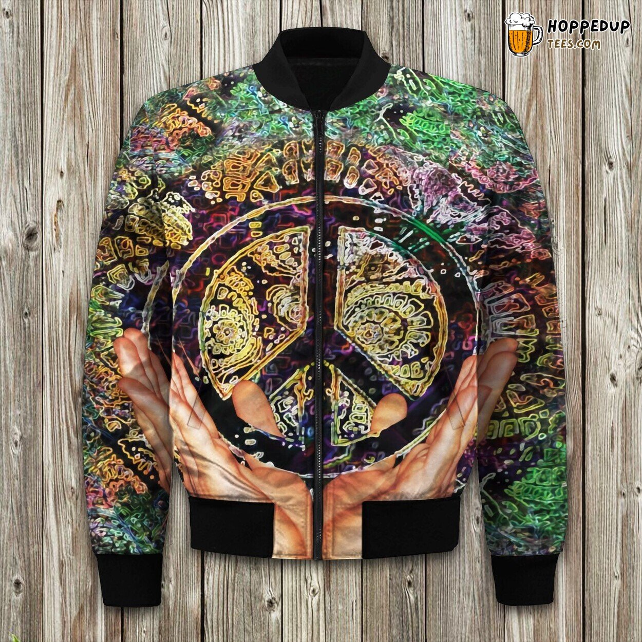 Hippie Peace Lover Bomber Jacket