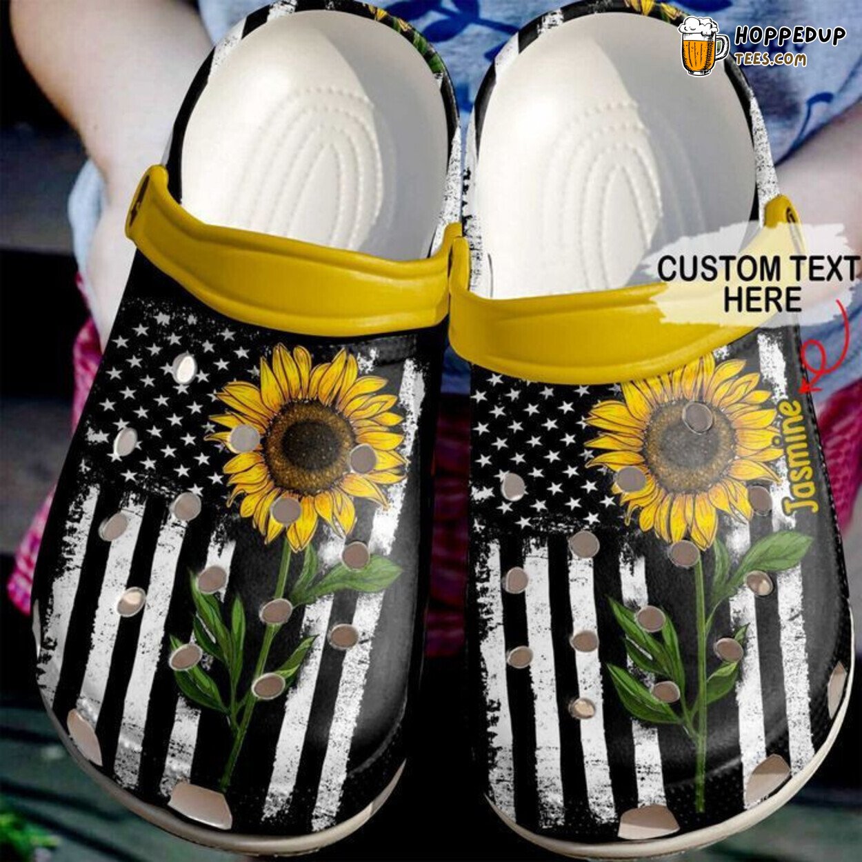 Hippie Personalized Flower Girl Comfortable Stylish Clog Shoes
