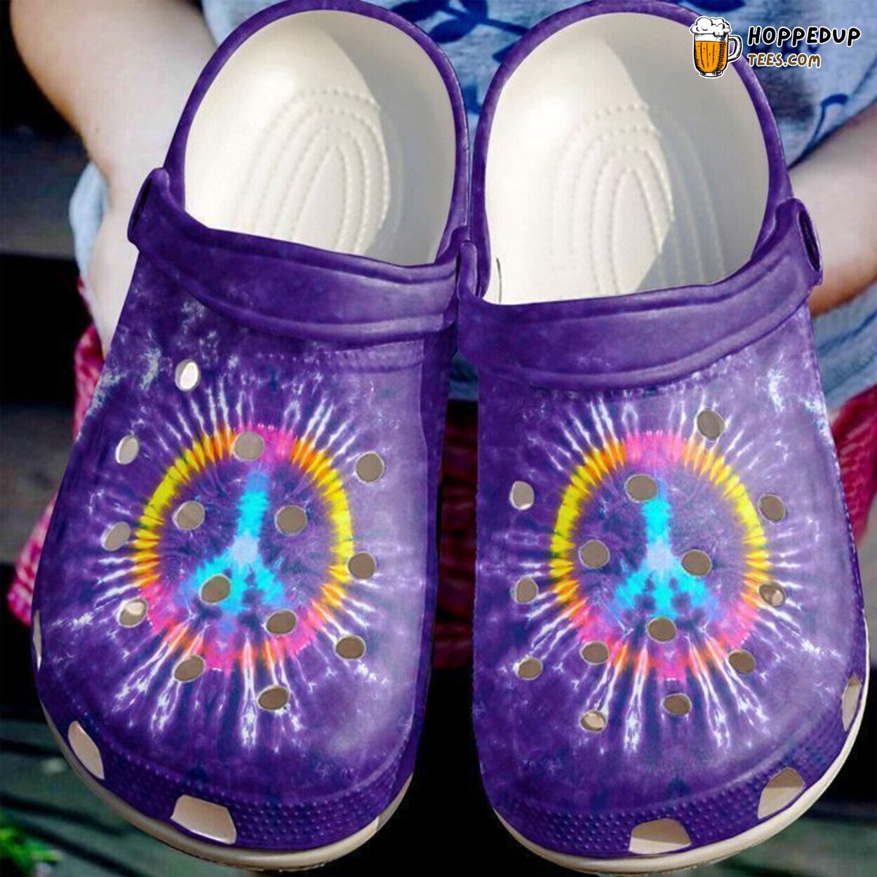 Hippie Sign Classic Comfortable Unique Design Clogs Shoes Style