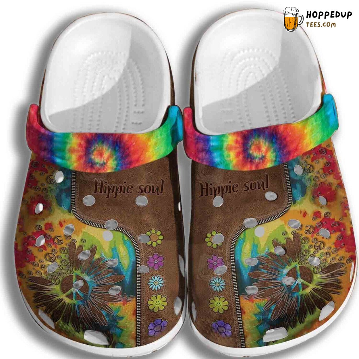 Hippie Soul Shoes Colorful Design Gifts Men Women for Son Daughter Style