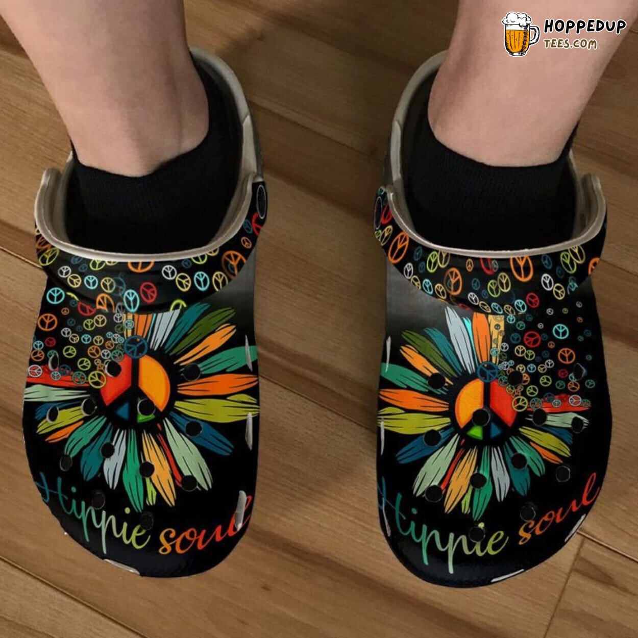 Hippie Soul Sign Themed Clogs Birthday Christmas Thanksgiving Gift Idea