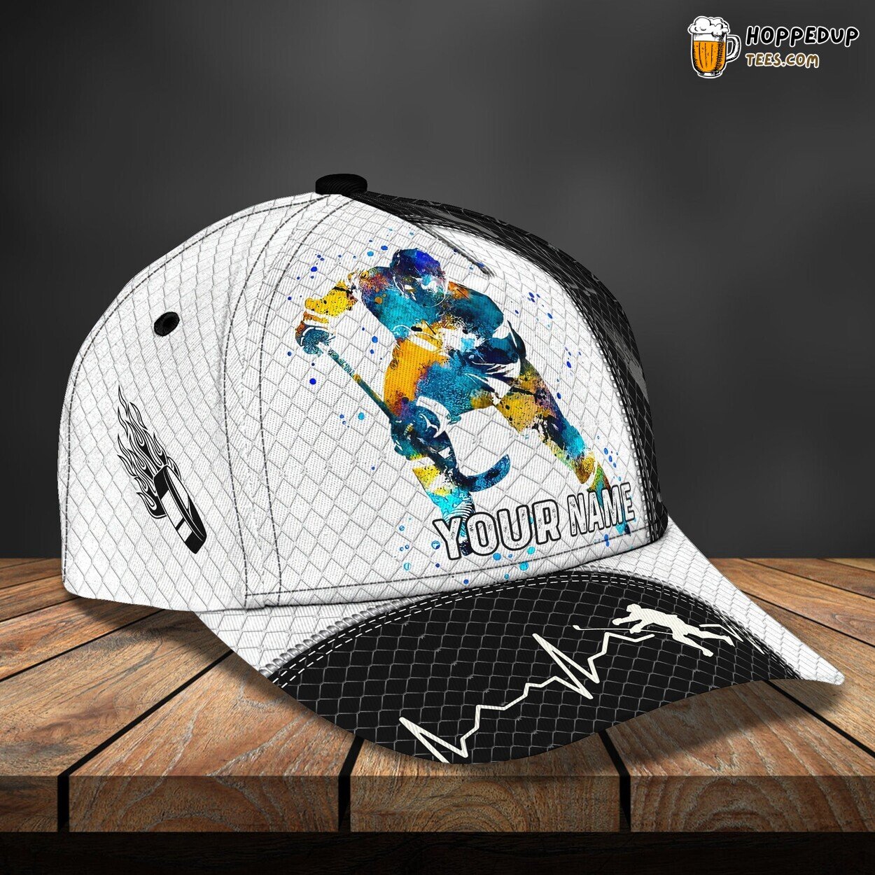 Hockey Classic 3D Cap Personalized Name Unique Premium Edition Design