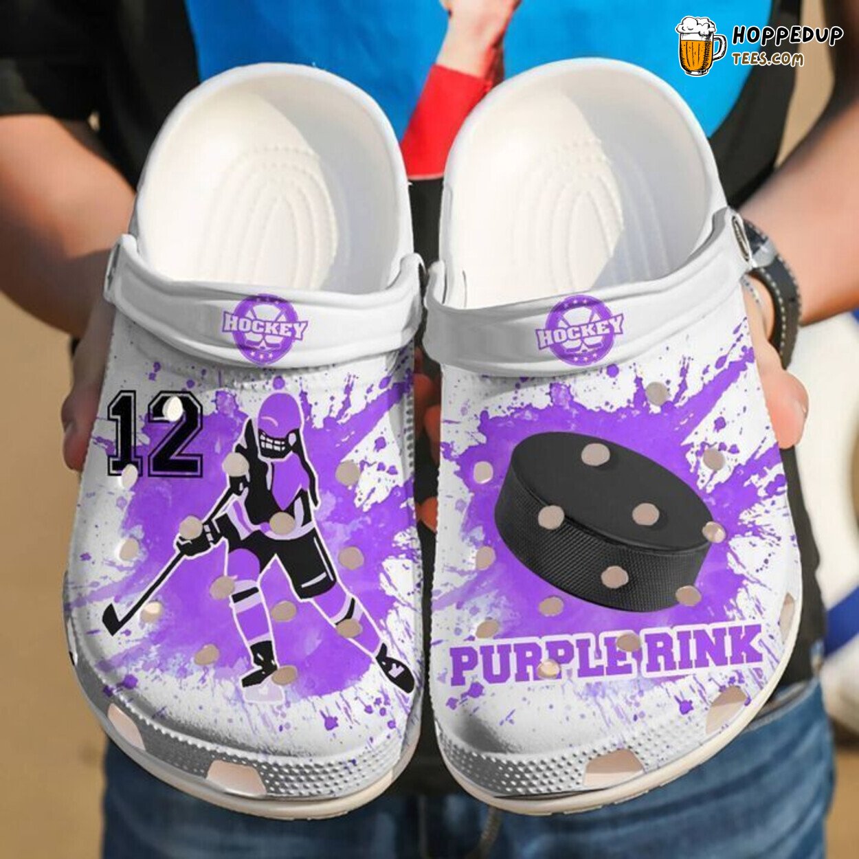 Hockey Personalized Girl Themed Comfortable Unique Rubber Clog Shoes