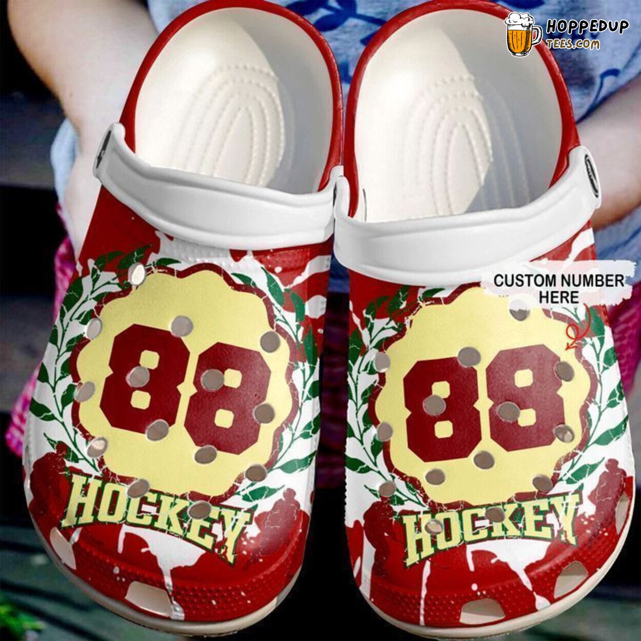 Hockey Personalized Passion Theme Classic Comfortable Clogs Shoes Sports