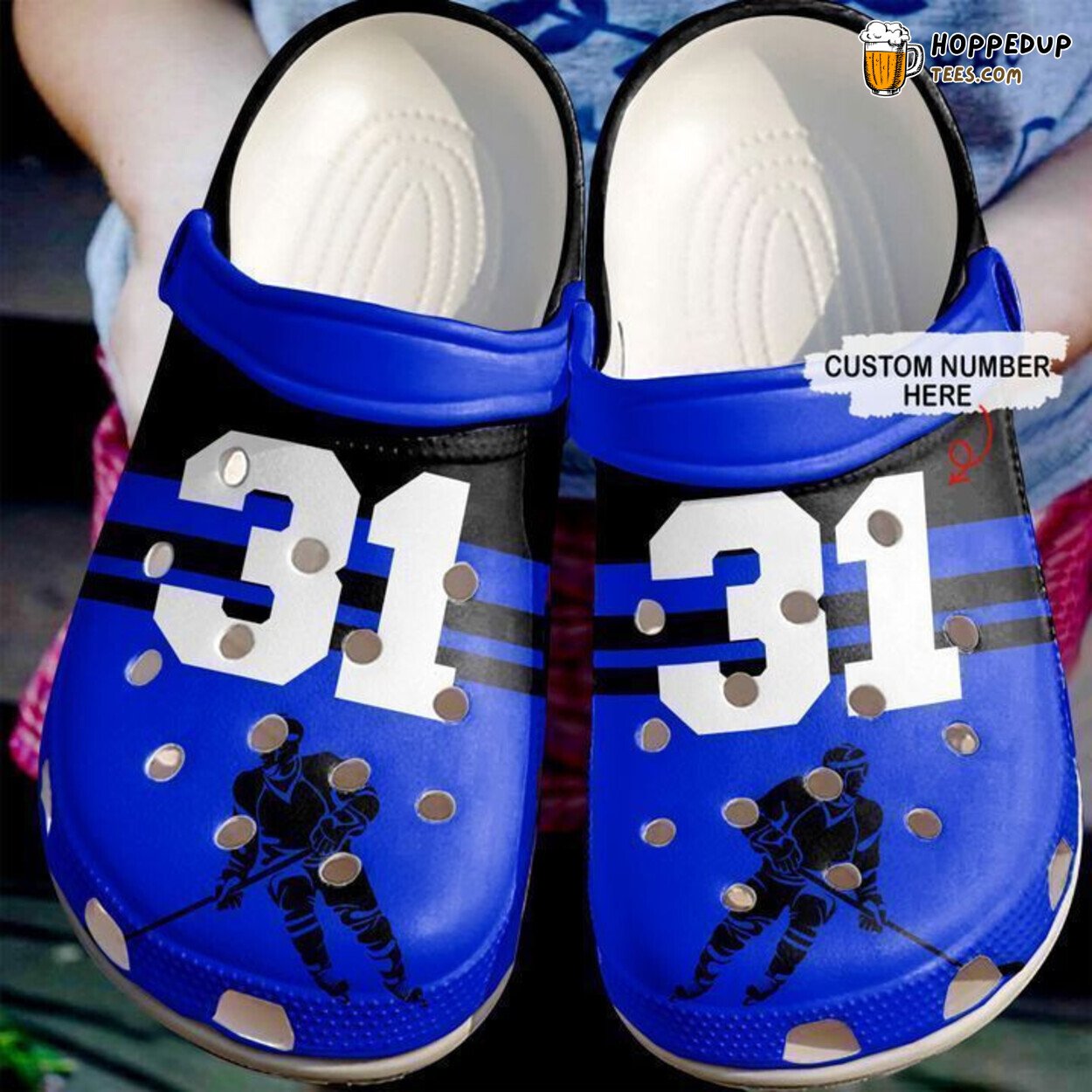 Hockey Personalized Simply Love Theme Comfortable Clog Shoes Sports Fans