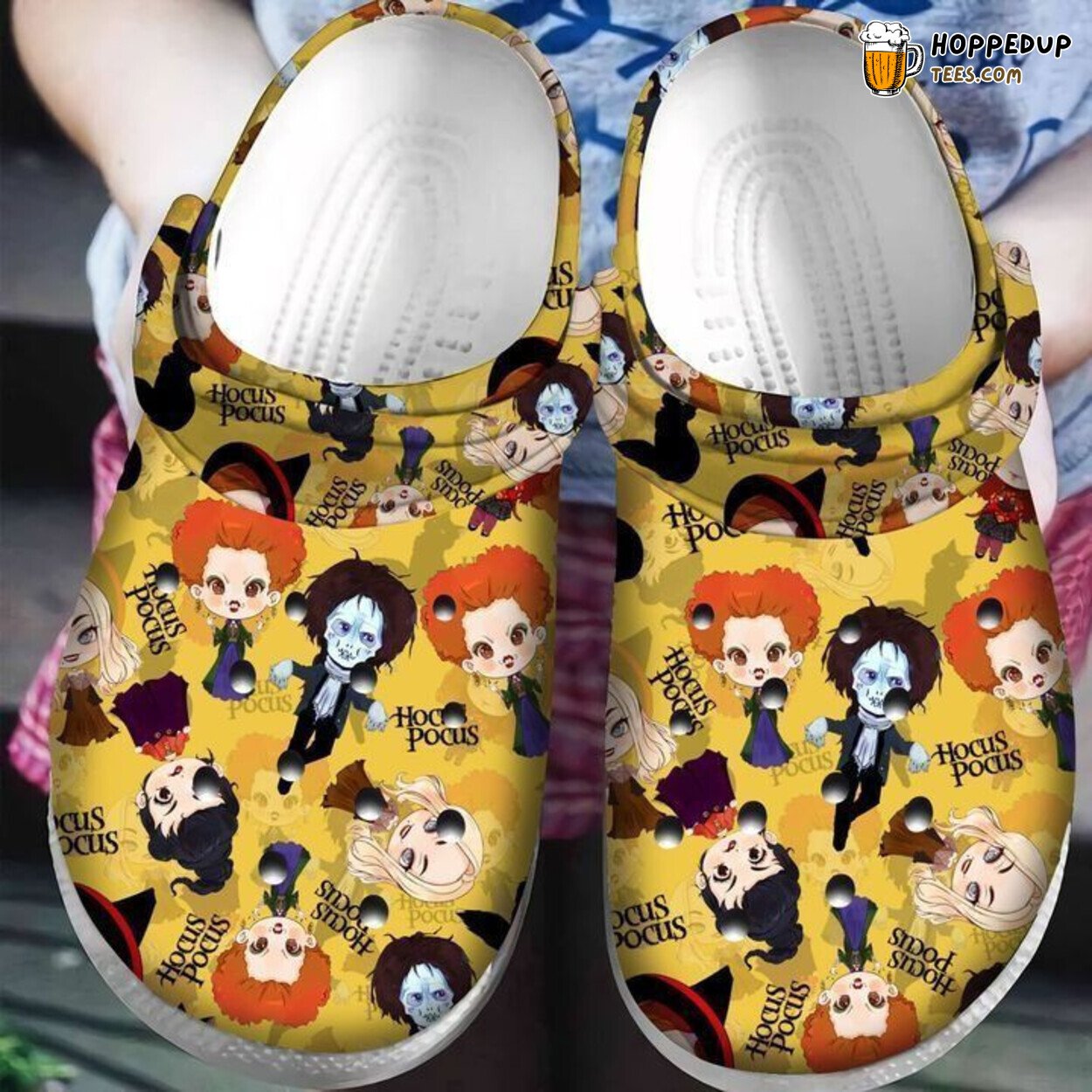 Hocus Pocus Yellow Classic Clogs Shoes Pancr0007