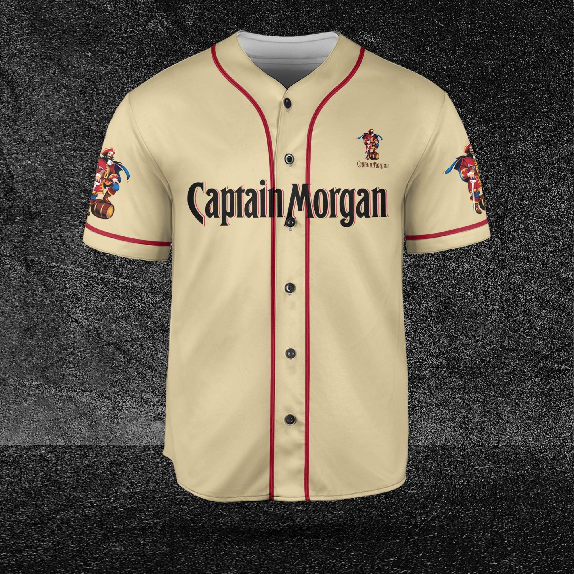 Holiday Gift Captain Morgan Themed Baseball Jersey for Beer Lover HU