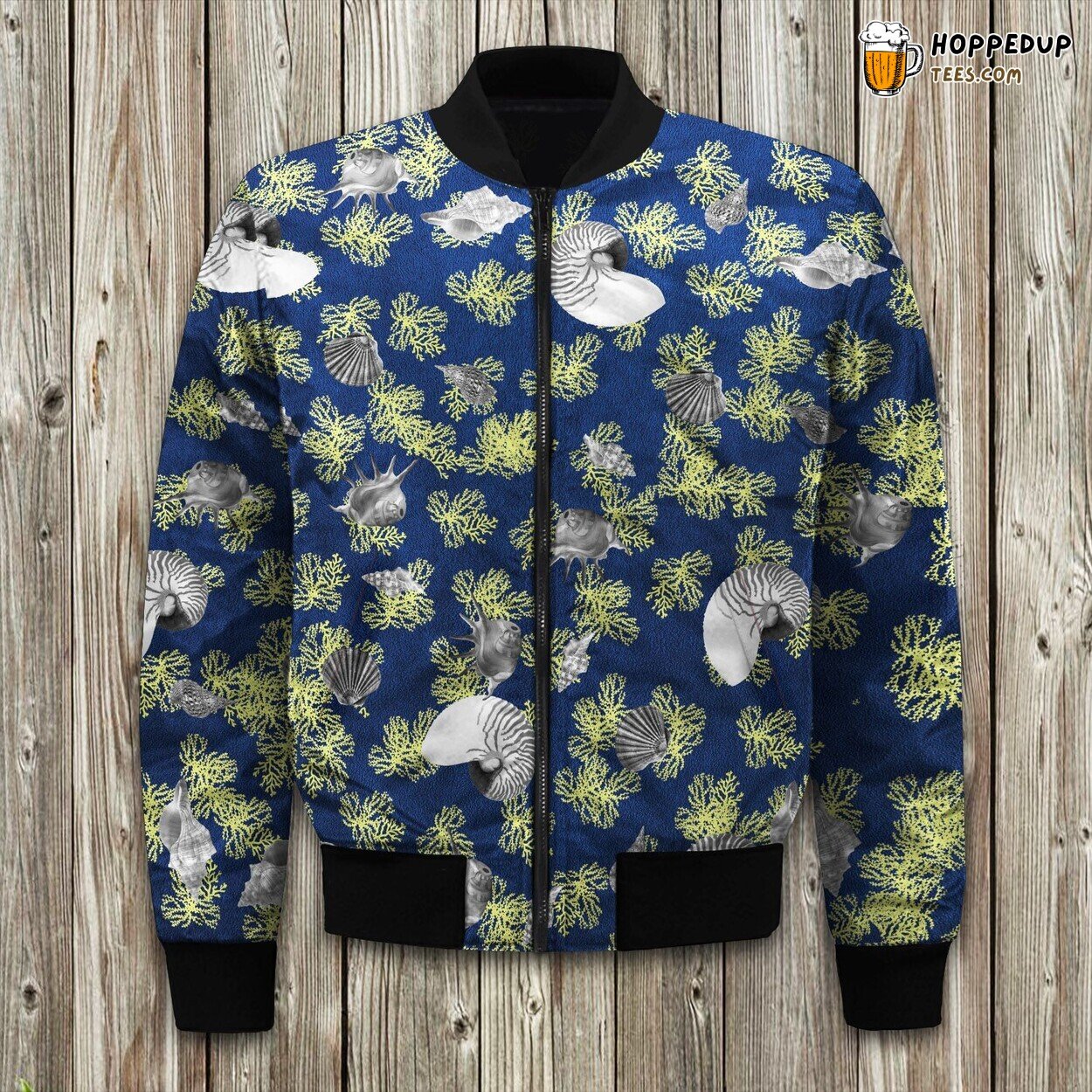 Homey Cape Coral Design Bomber Jacket Embrace Winter’s Coastal Beauty