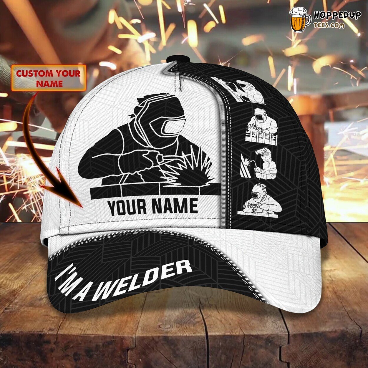 Honor the Skill of the Welder Personalized 3D Classic Cap Passion