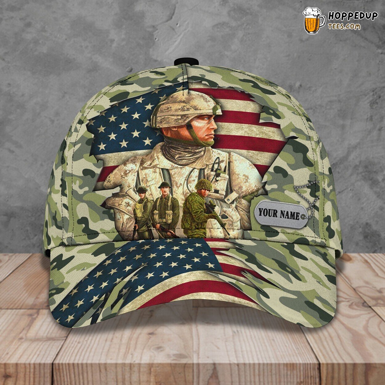 Honoring Veterans 3D Classic Cap Personalized Name Special Edition Design