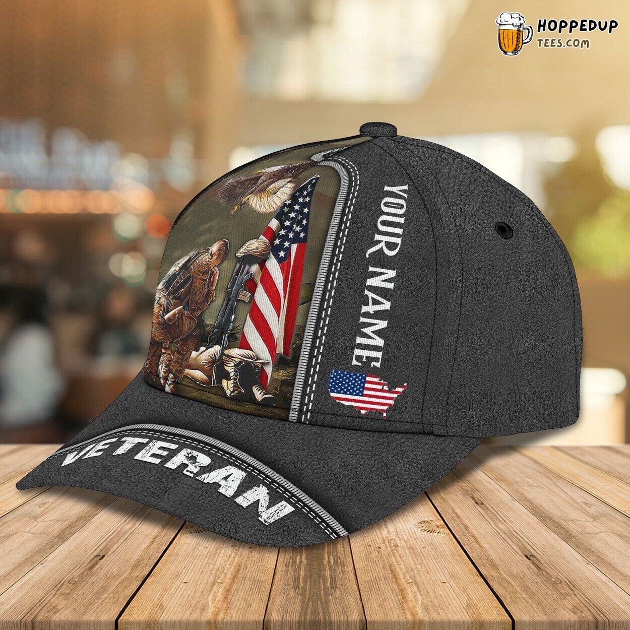 Honoring Veterans 3D Classic Cap Personalized Unique Design Name