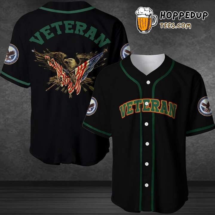Honoring Veterans with Eagle Flag 3D Baseball Tee Jersey Shirt Patriotic