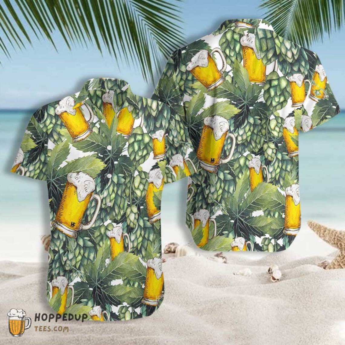 Hops And Craft Beer Atc Aloha Shirt