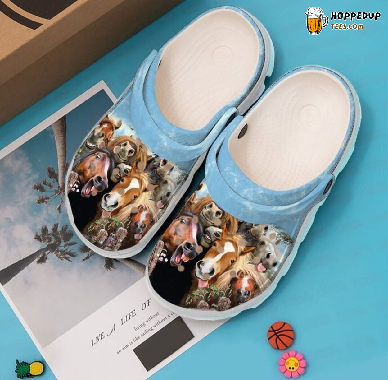 Horse Hillarious Classic Theme Comfortable Unique Design Clogs