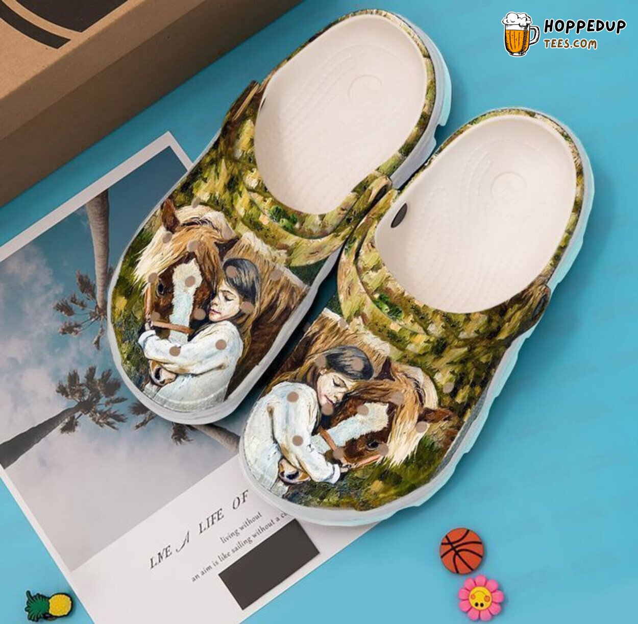 Horse Just A Girl Themed Comfortable Clogs Shoes Unique Equestrian Gift