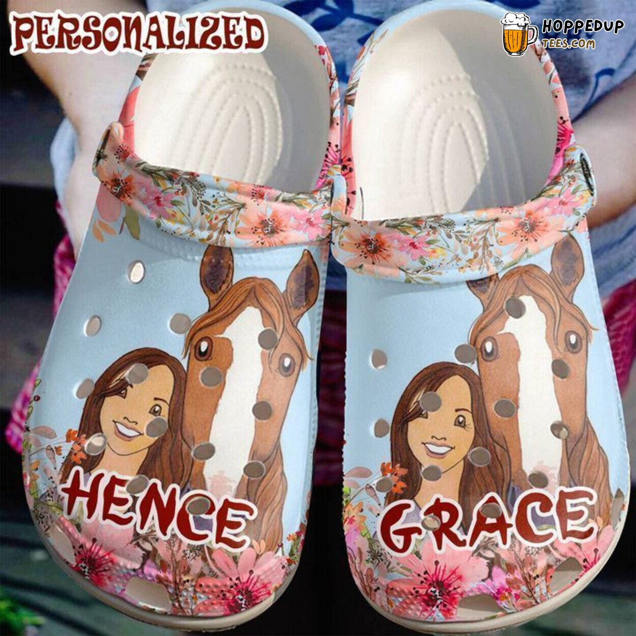 Horse Personalized Cowgirl Themed Comfortable Unique Design Clogs
