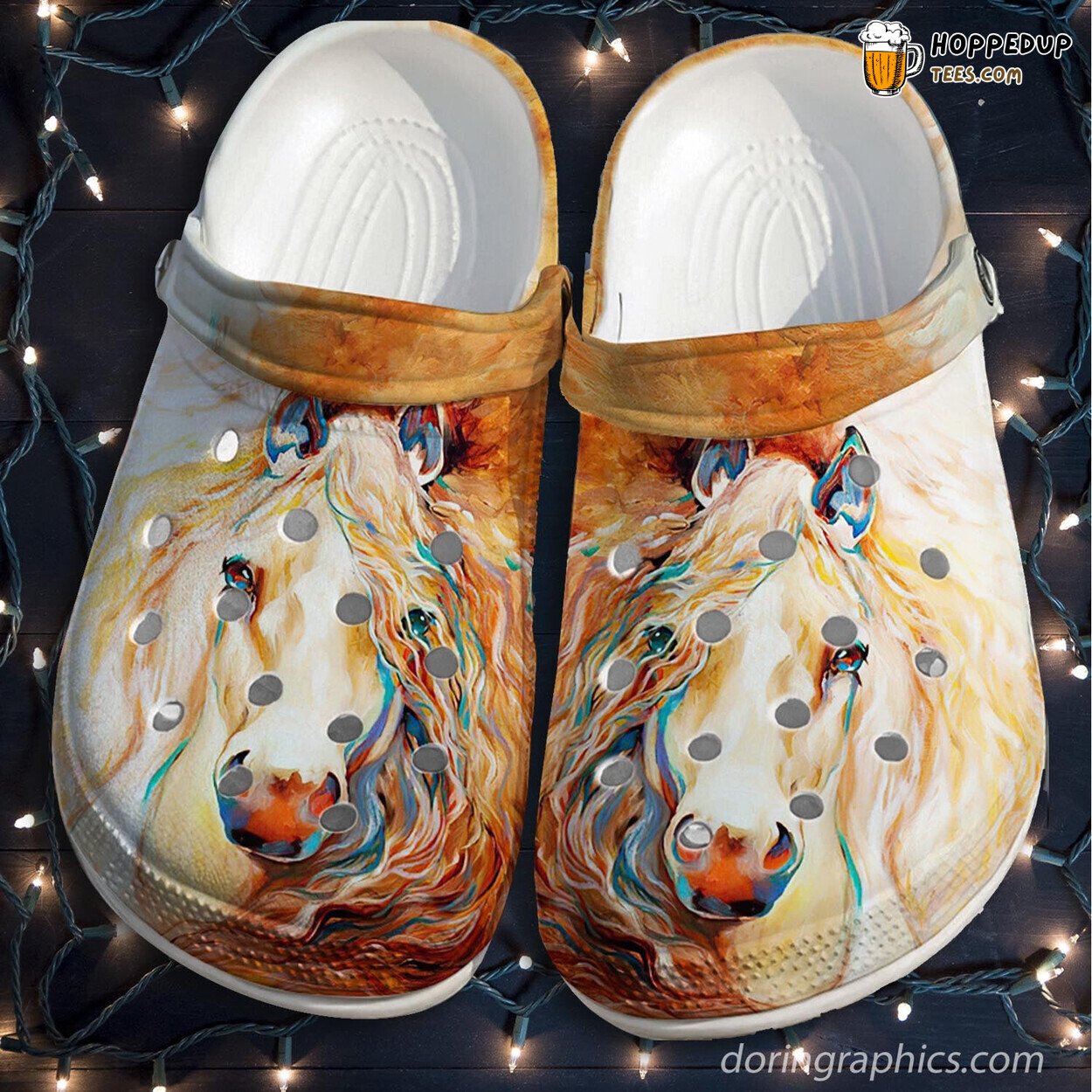 Horses Girl Custom Mothers Day Love Horses Flower Beach Shoes Women