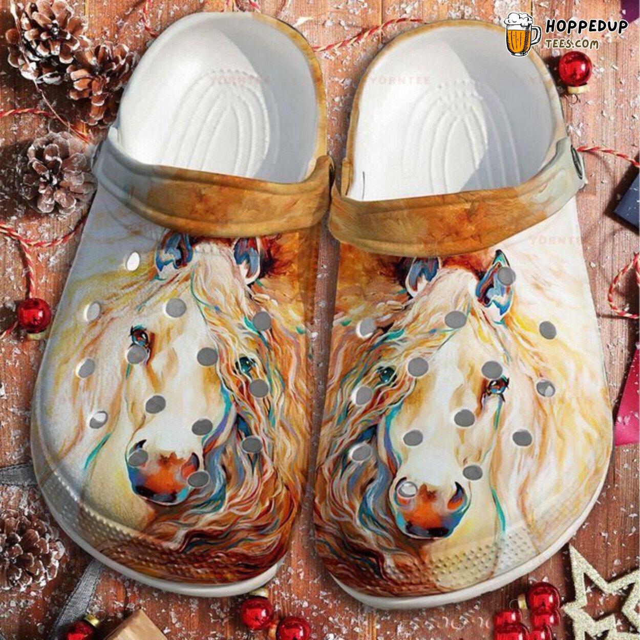 Horses Girl Mother’s Day Gifts Flower Rubber Clog Shoes Comfortable