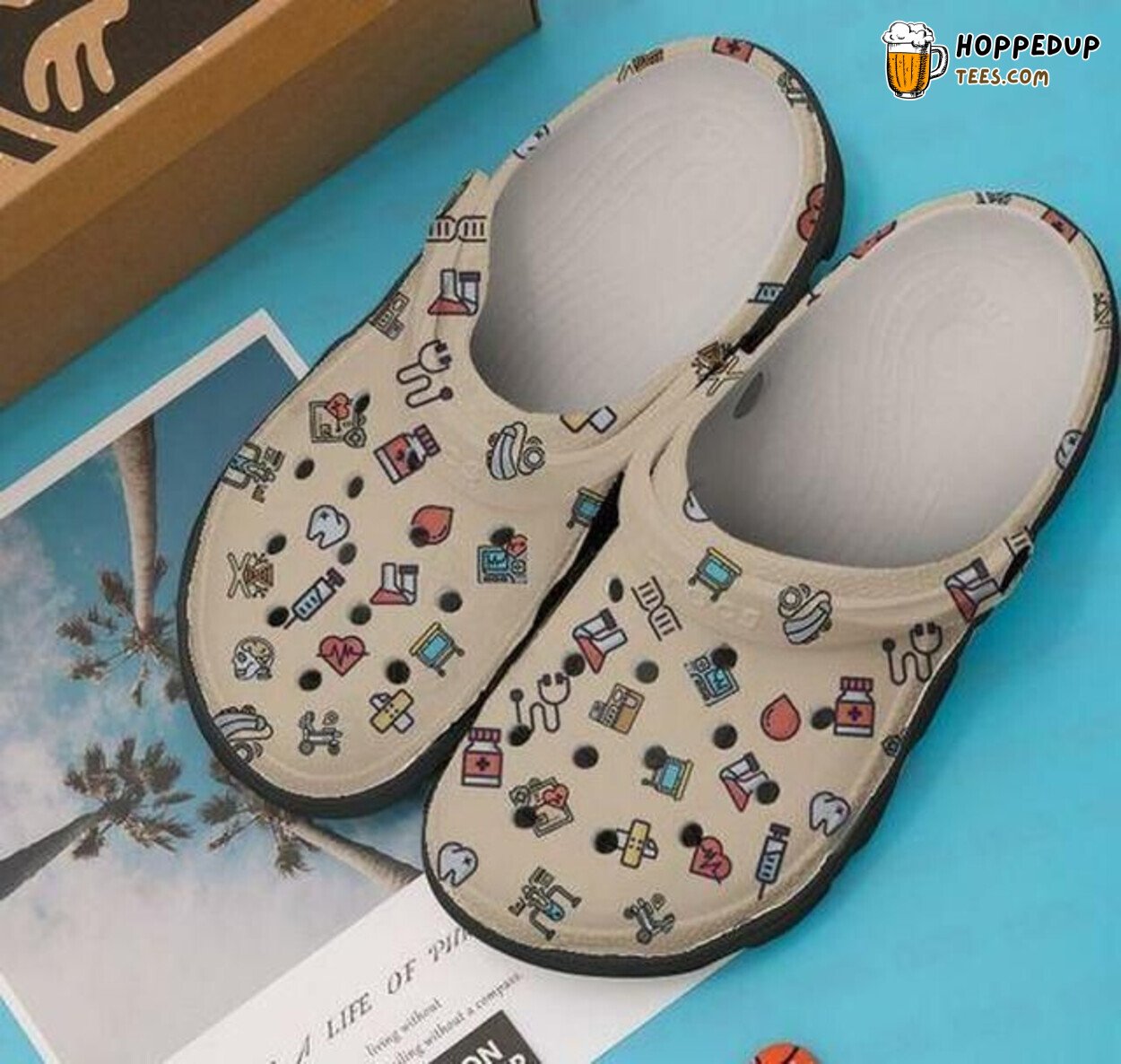 Hospital Kit Personalized Icon Medical Lover Gift Comfortable Rubber Clogs