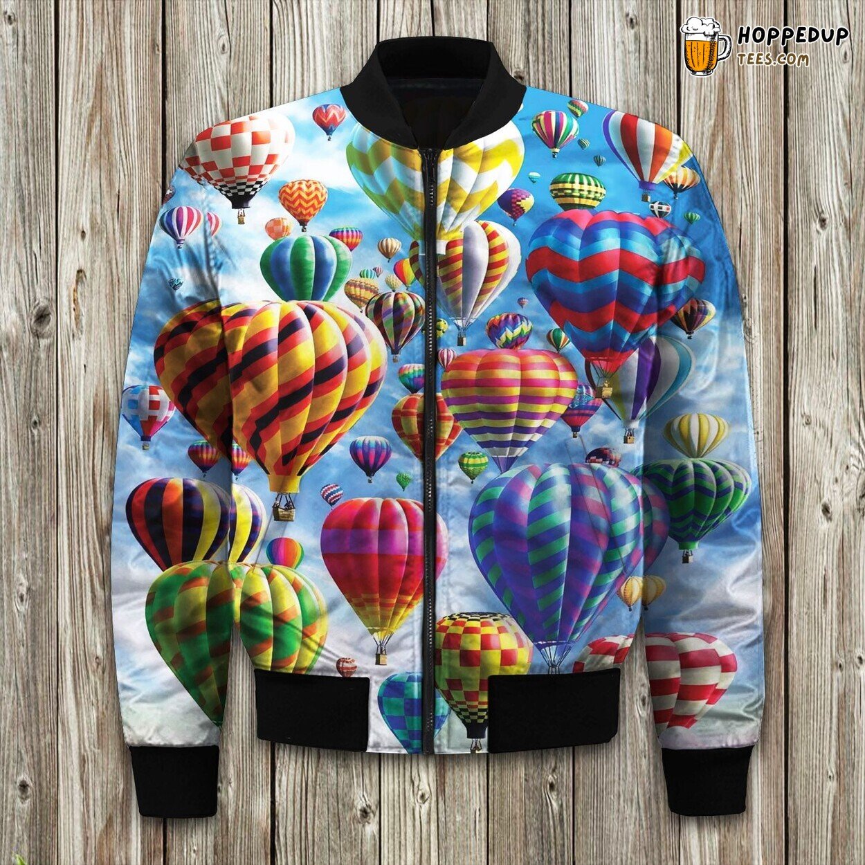 Hot Air Balloon Colors Bomber Jacket