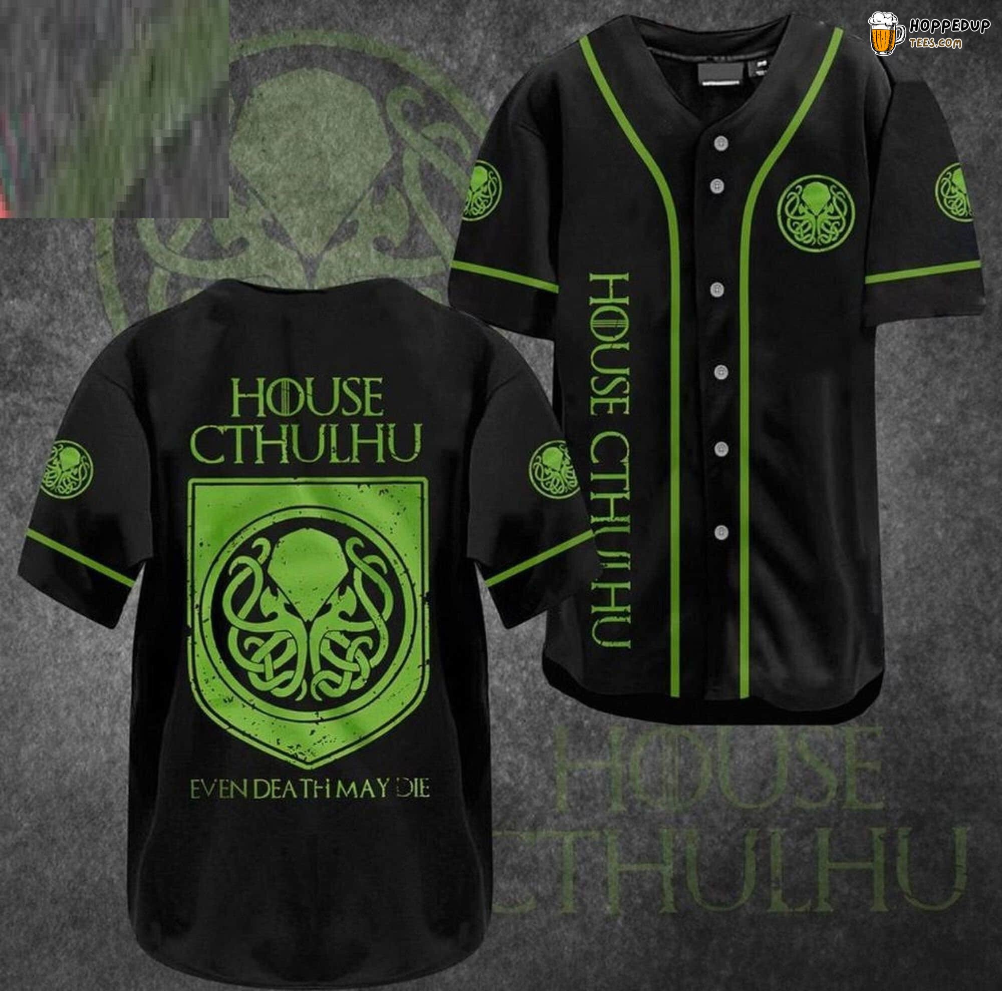 House Cthulhu Halloween Horror Movies Unique Baseball Jersey Design