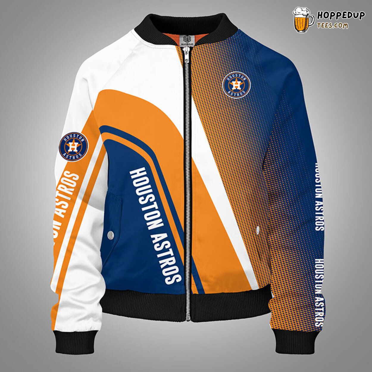 Houston Astros MLB Classic Orange Premium Bomber Jacket Design