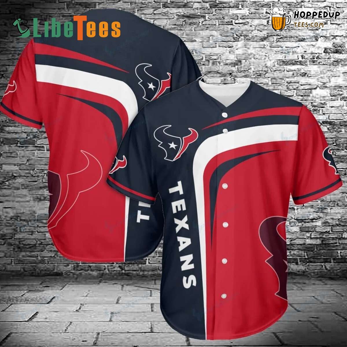 Houston Texans Baseball Jersey Team Colors Simple Elegance