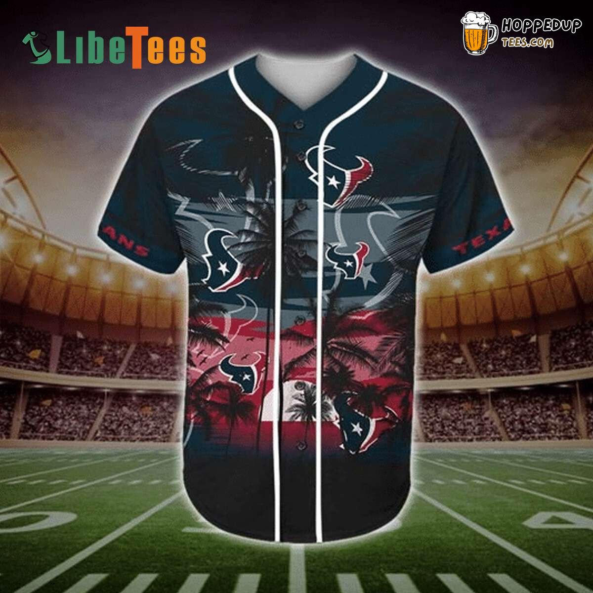 Houston Texans Baseball Jersey Tropical Palm Tree Perfect Gifts For Your Loved Ones Jersey Shirt