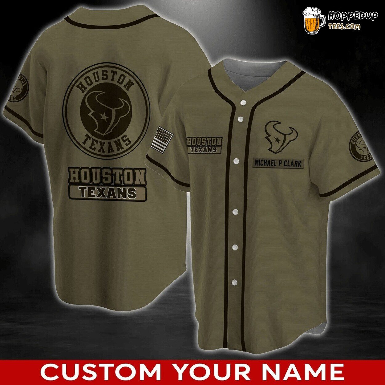 Houston Texans NFL Unique Personalized Baseball Jersey Shirt Edition Style