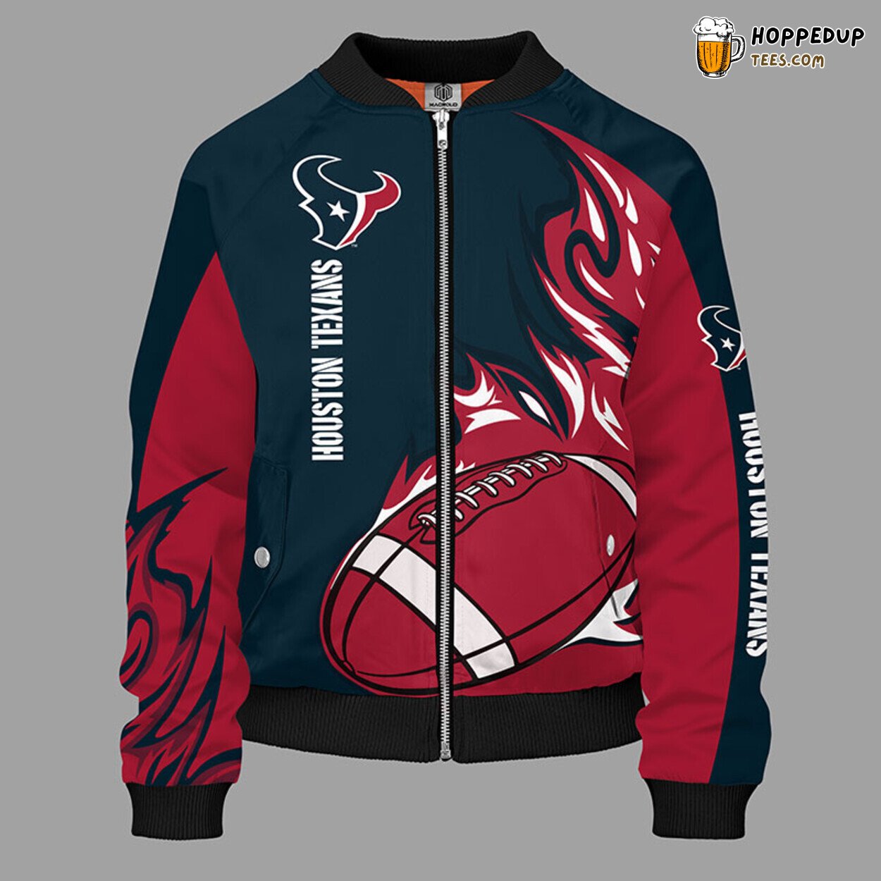 Houston Texans NFL Unique Red Distinct Bomber Jacket Design