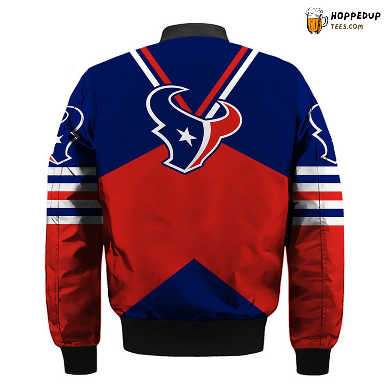 Houston Texans NFL Unisex Red Blue Distinct Bomber Jacket Design