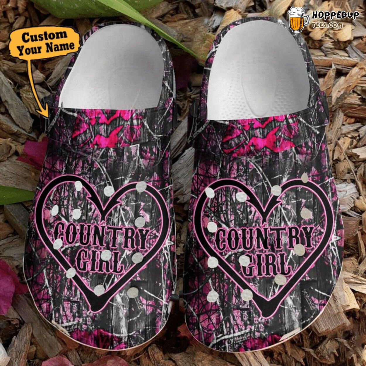 Hunting Country Girl Theme Comfortable Clogs Outdoor Inspired Shoes