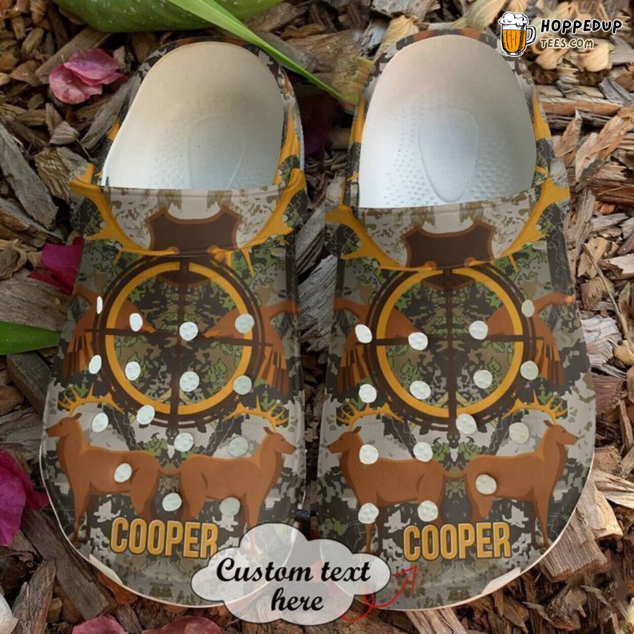 Hunting Personalized Deer Hunters Classic Comfortable Clogs Shoes Outdoor Style