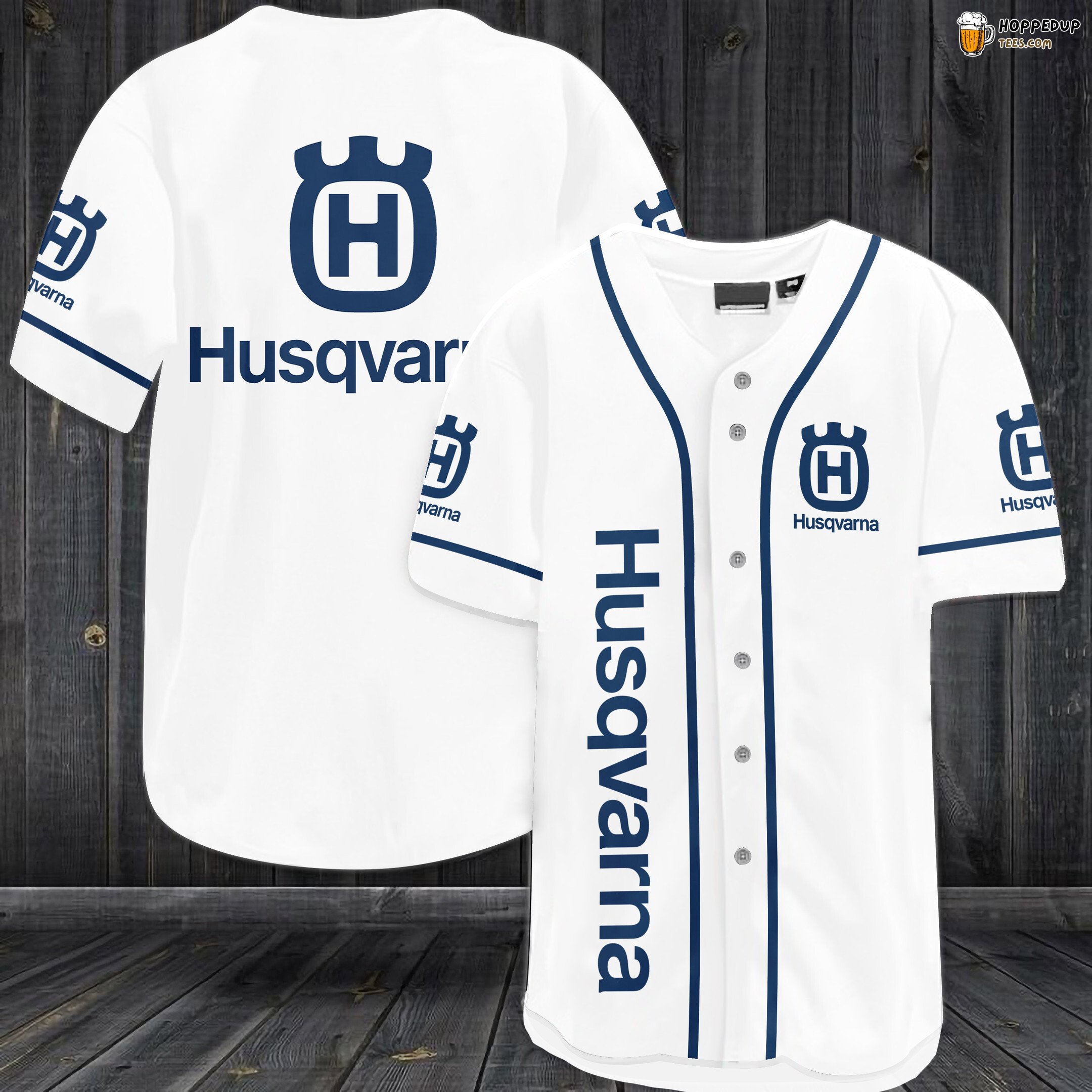 Husqvarna Baseball Jersey White Unisex Jersey Shirt