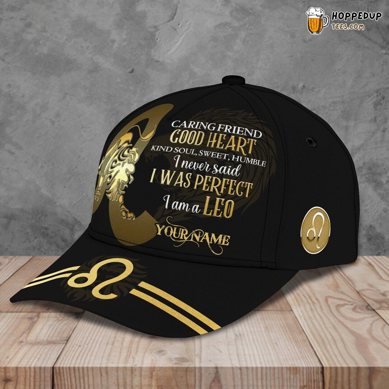I Am Leo Classic 3D Cap Personalized Name Unique Premium Design Look