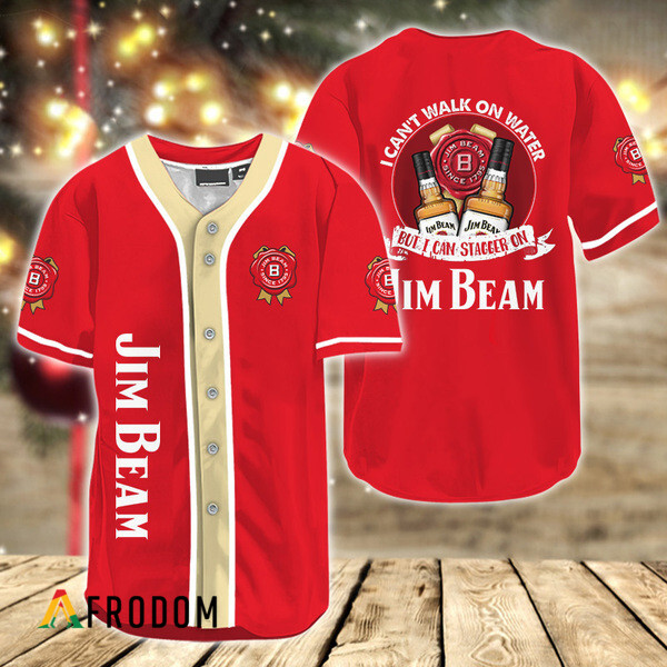I Can’T Walk On Water But I Can Stagger On Jim Beam Baseball Jersey HU