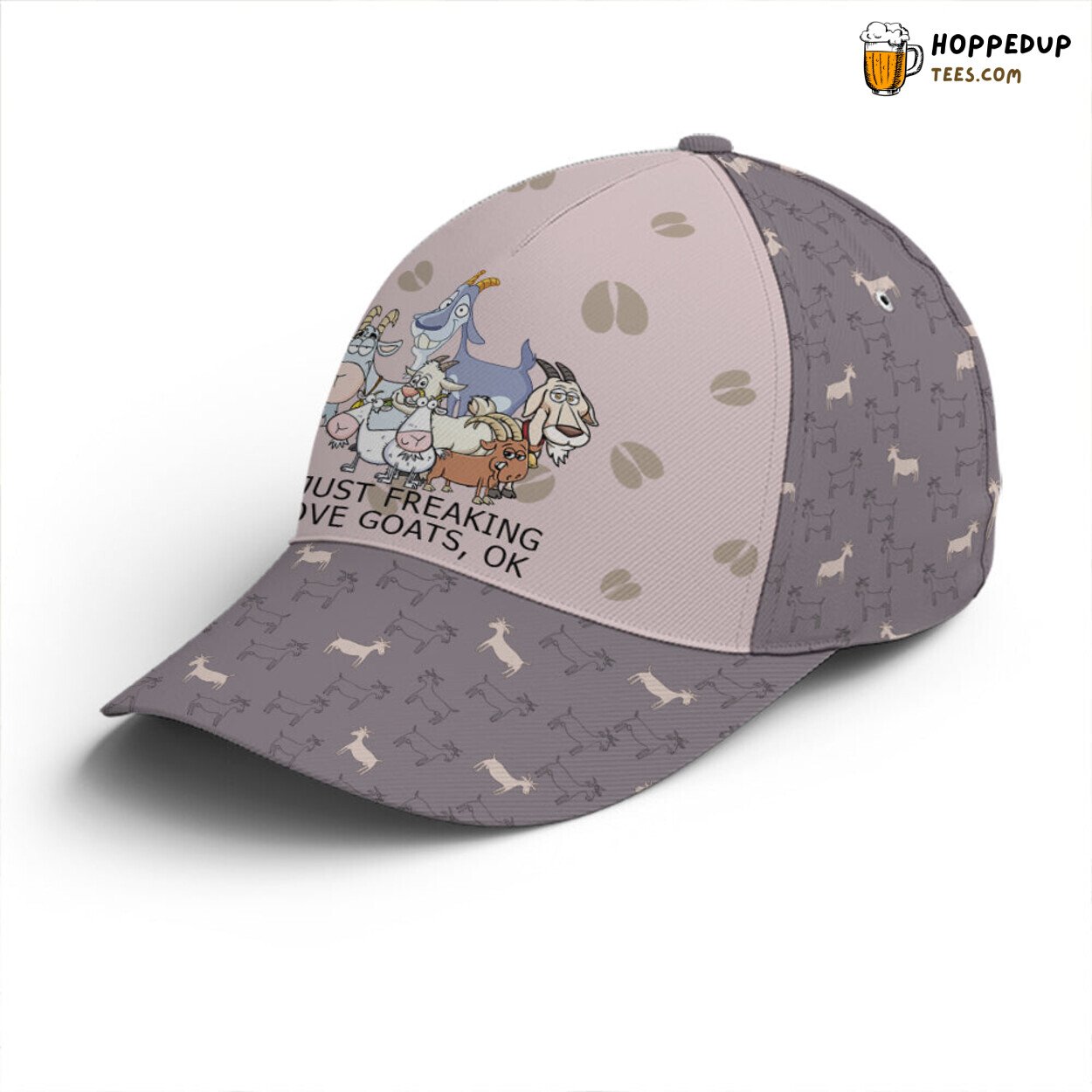 I Just Freaking Love Goats Baseball Cap Unique Animal Lover Design Hat Wear
