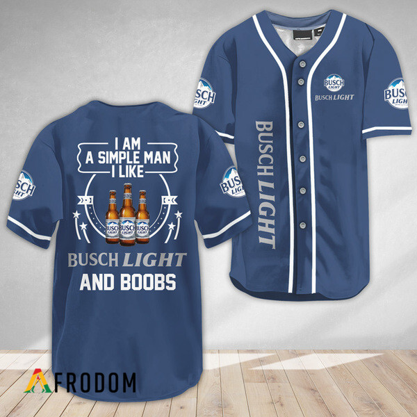 I Like Busch Light And Boobs Baseball Jersey HU