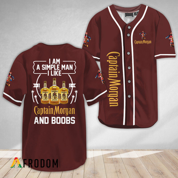 I Like Captain Morgan And Boobs Baseball Jersey HU